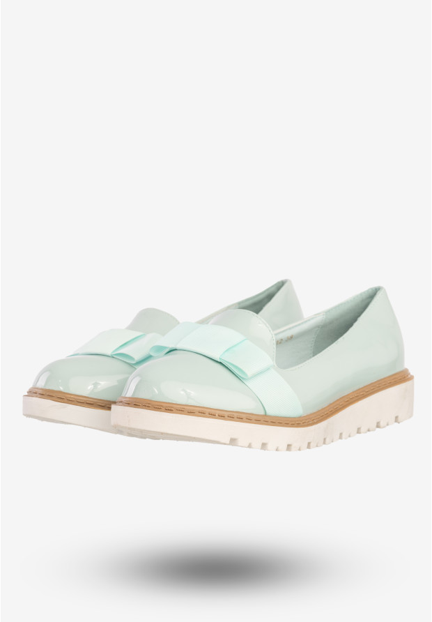Półbuty Damskie Buty Ekoskóra Eleganckie Vices Miętowe 6056-12