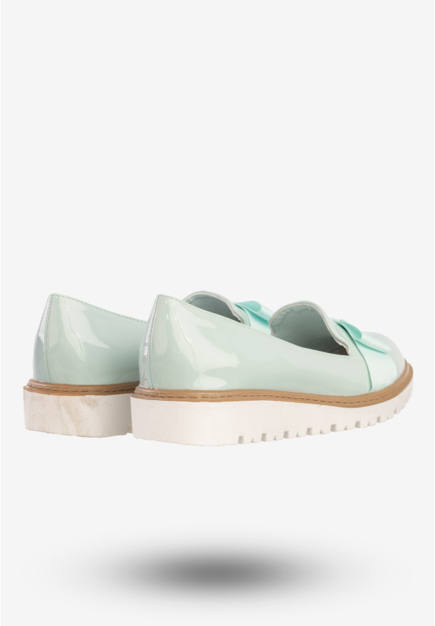 Półbuty Damskie Buty Ekoskóra Eleganckie Vices Miętowe 6056-12