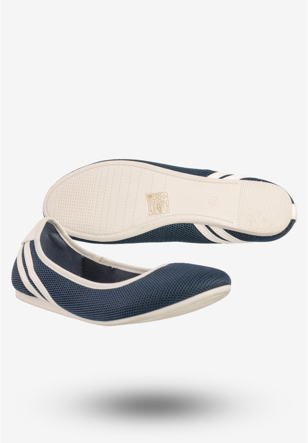 Baleriny Damskie Buty Półbuty Lekkie Vices Granatowe A904-13