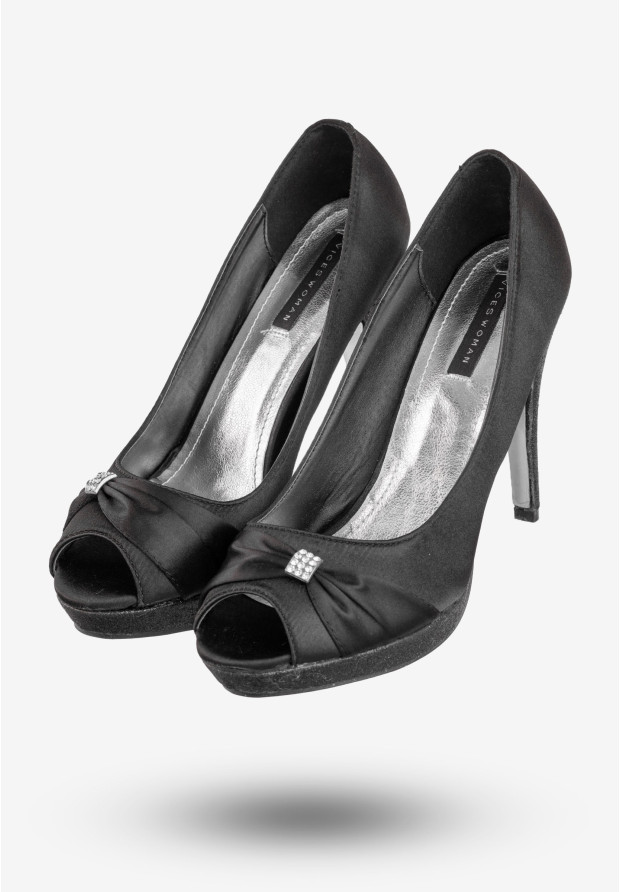 Czółenka Damskie Buty Na Obcasie Eleganckie Vices Czarne A336-1