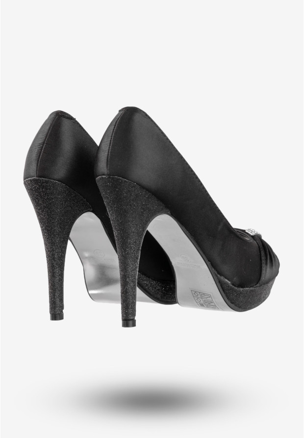 Czółenka Damskie Buty Na Obcasie Eleganckie Vices Czarne A336-1