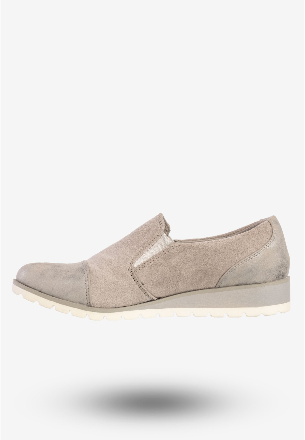 Półbuty Damskie Buty Eleganckie Jezzi Szare RMR1628-4