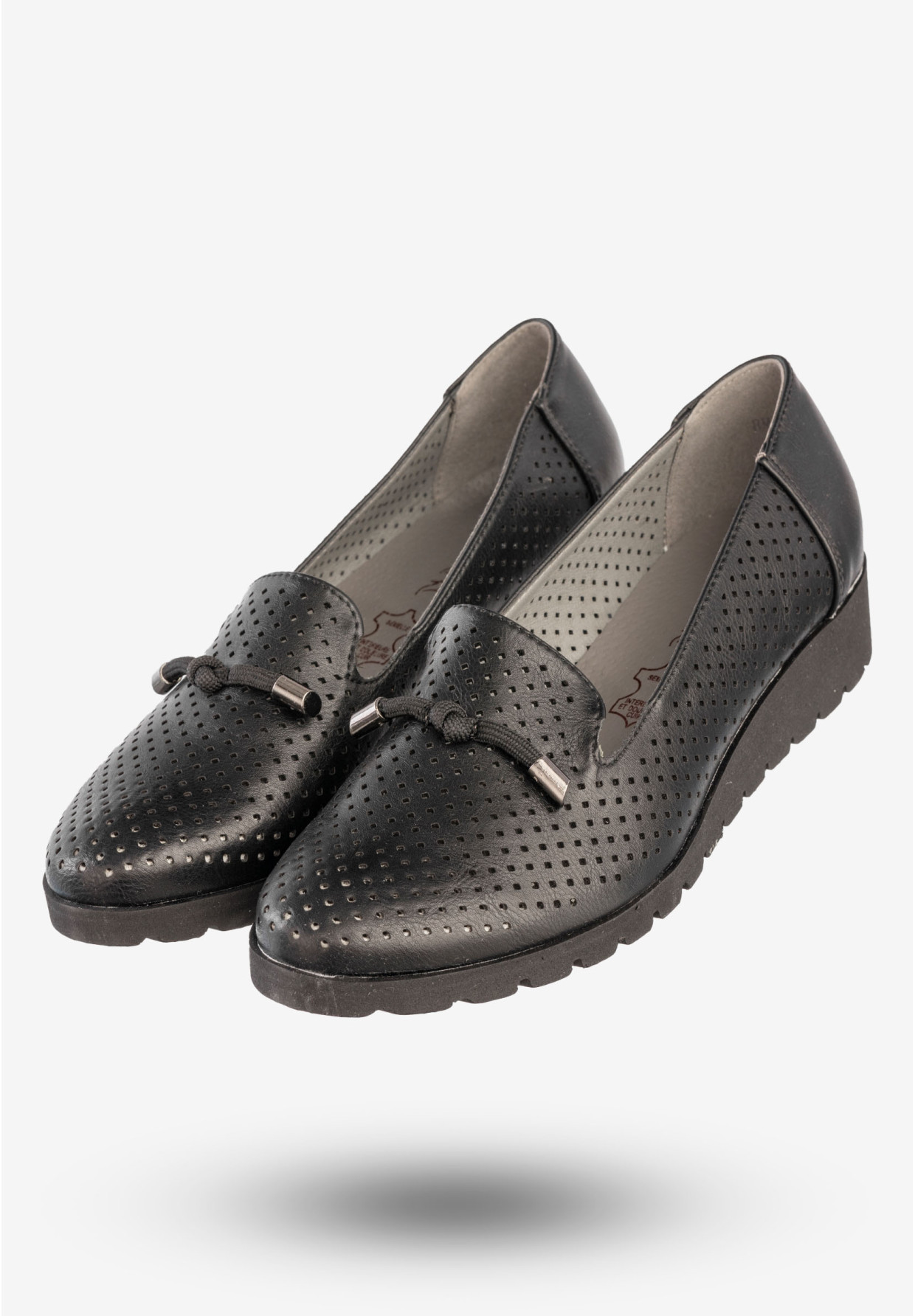 Półbuty Damskie Ekoskóra Buty Eleganckie Jezzi Czarne RMR1628-13