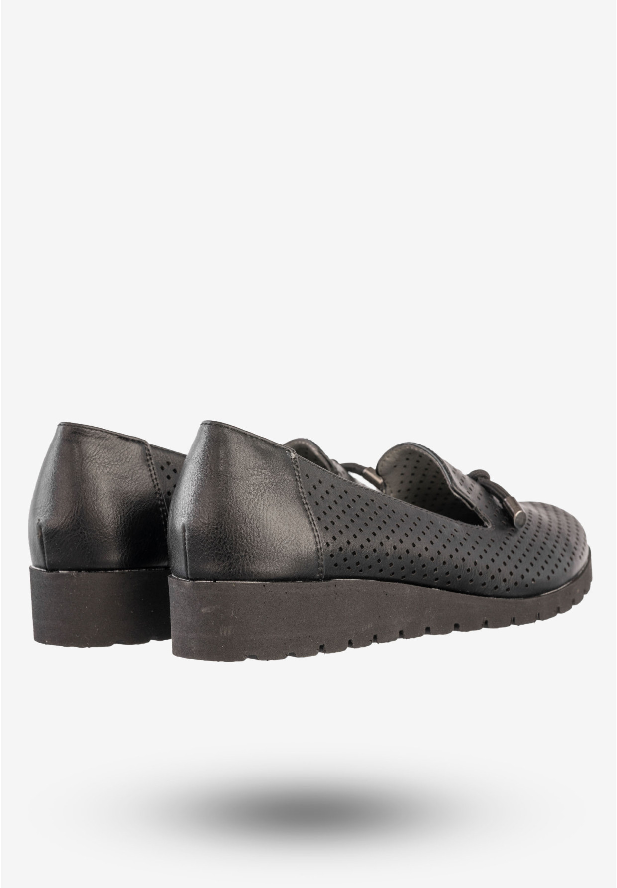 Półbuty Damskie Ekoskóra Buty Eleganckie Jezzi Czarne RMR1628-13