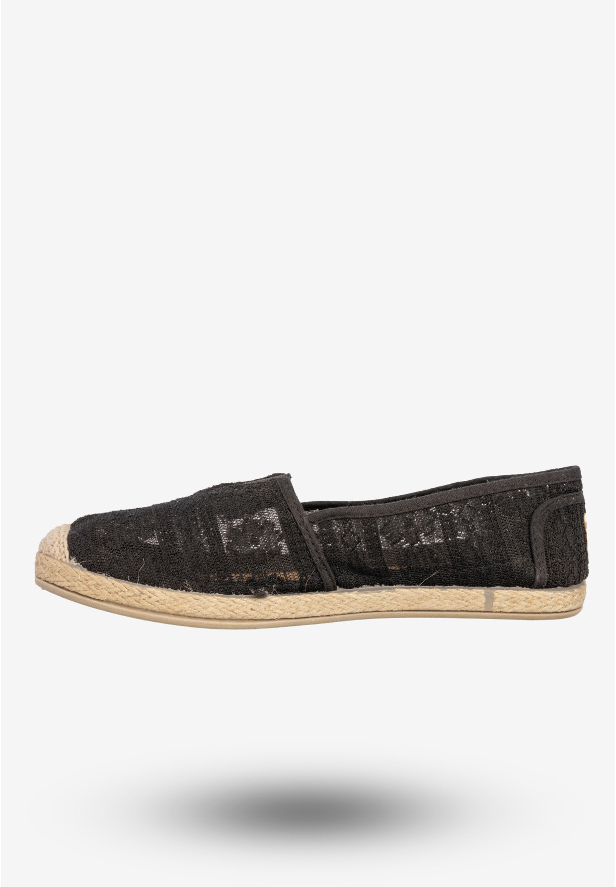 Espadryle Damskie Buty Półbuty N.E.W.S. Czarne 8TX02-0233