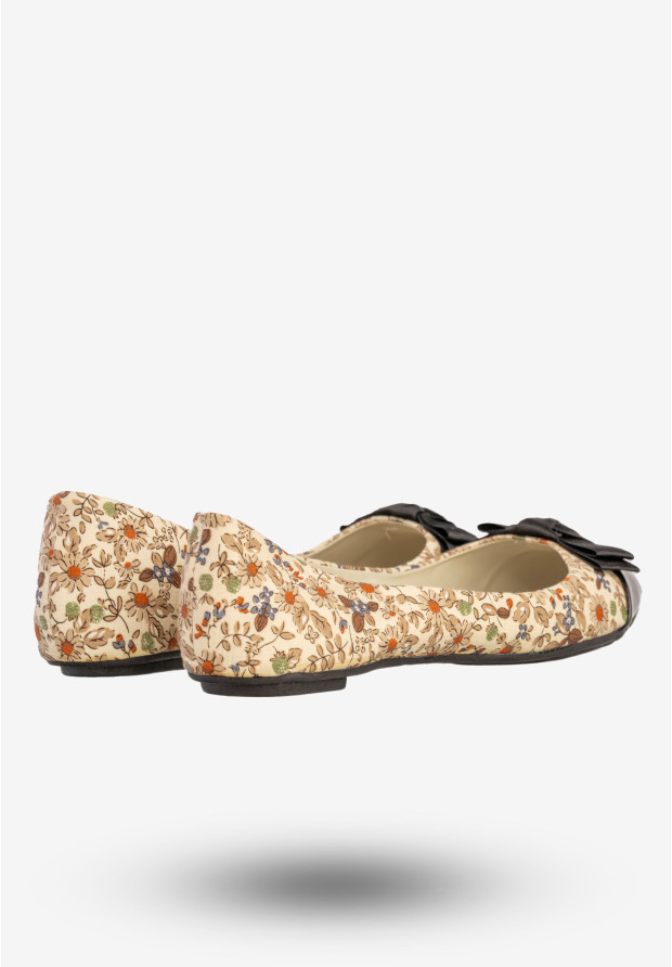 Baleriny Damskie Buty Eleganckie W Kwiaty Top Or MB-6148