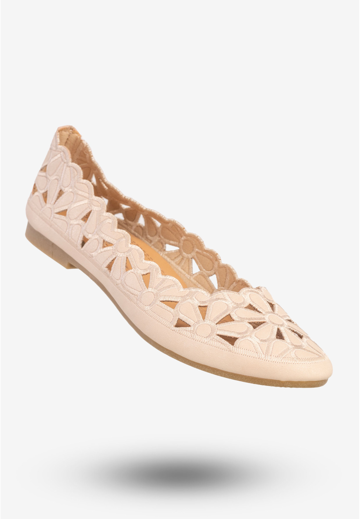 Baleriny Damskie Ekoskóra Buty Eleganckie Różowe DD2008-6
