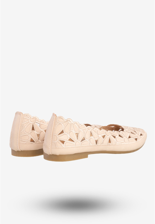 Baleriny Damskie Ekoskóra Buty Eleganckie Różowe DD2008-6