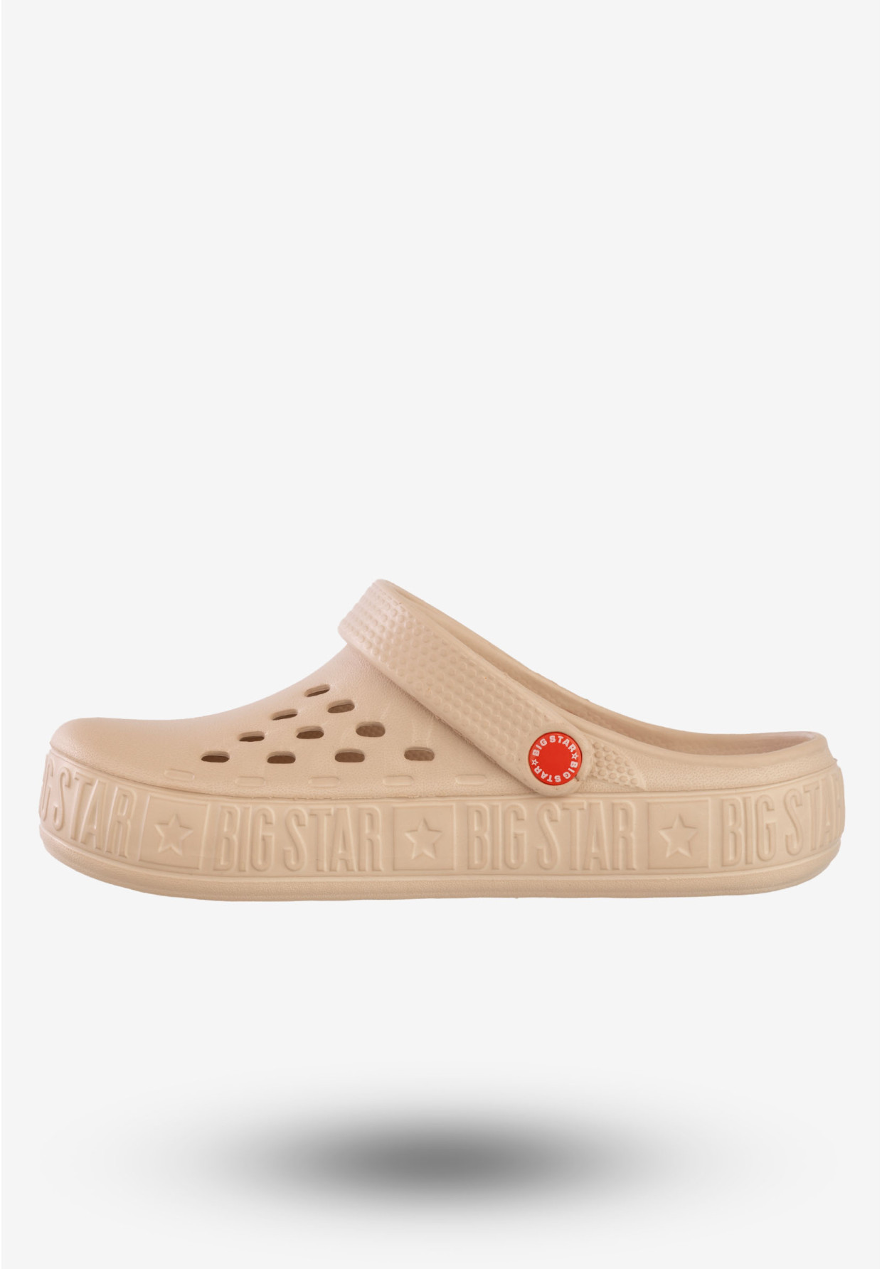 Klapki Big Star Damskie Beżowe II275012