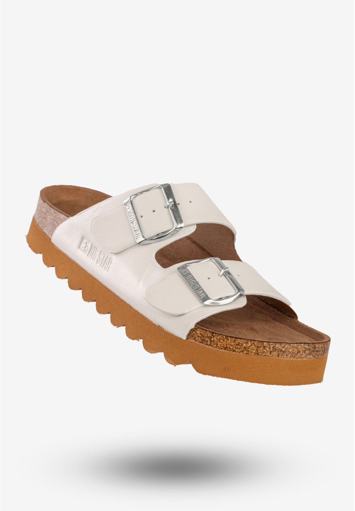 Klapki Casual Damskie Big Star Białe LL274480