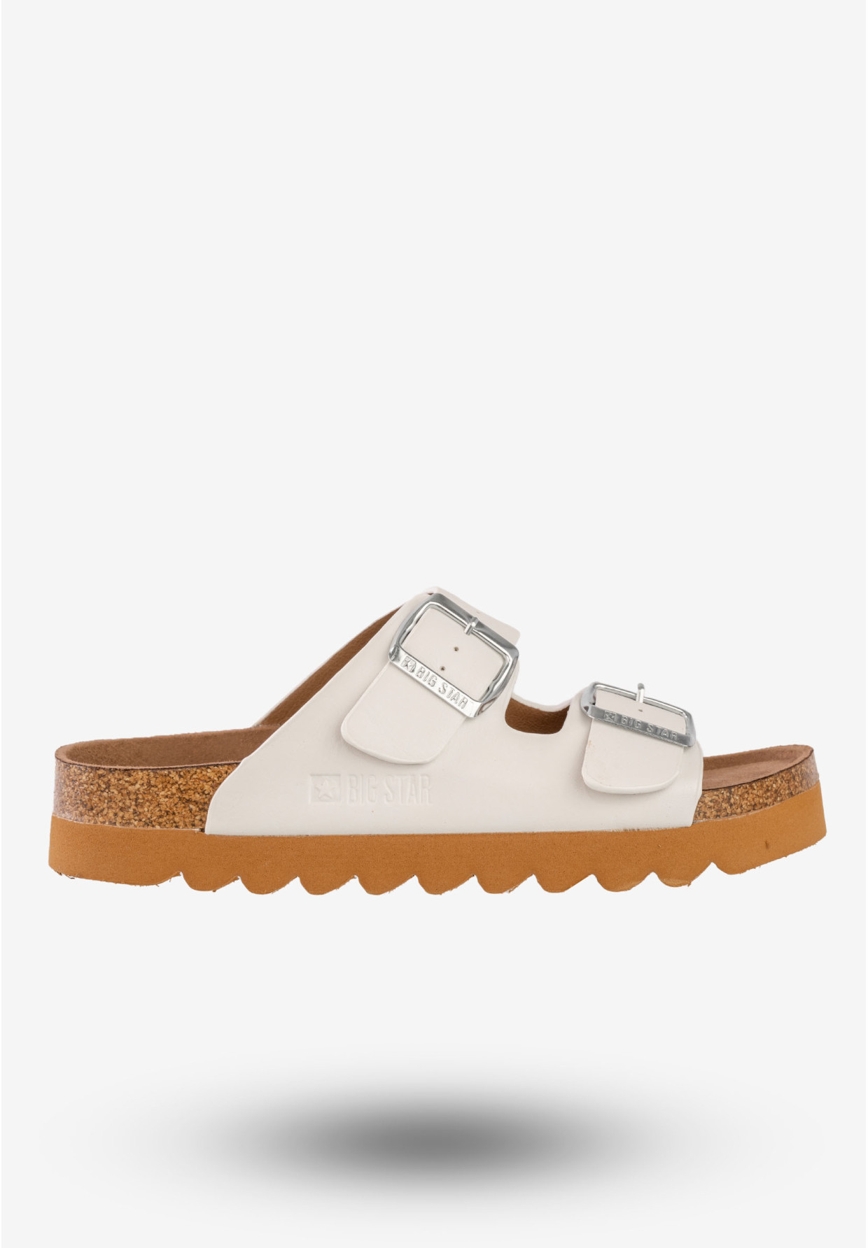 Klapki Casual Damskie Big Star Białe LL274480