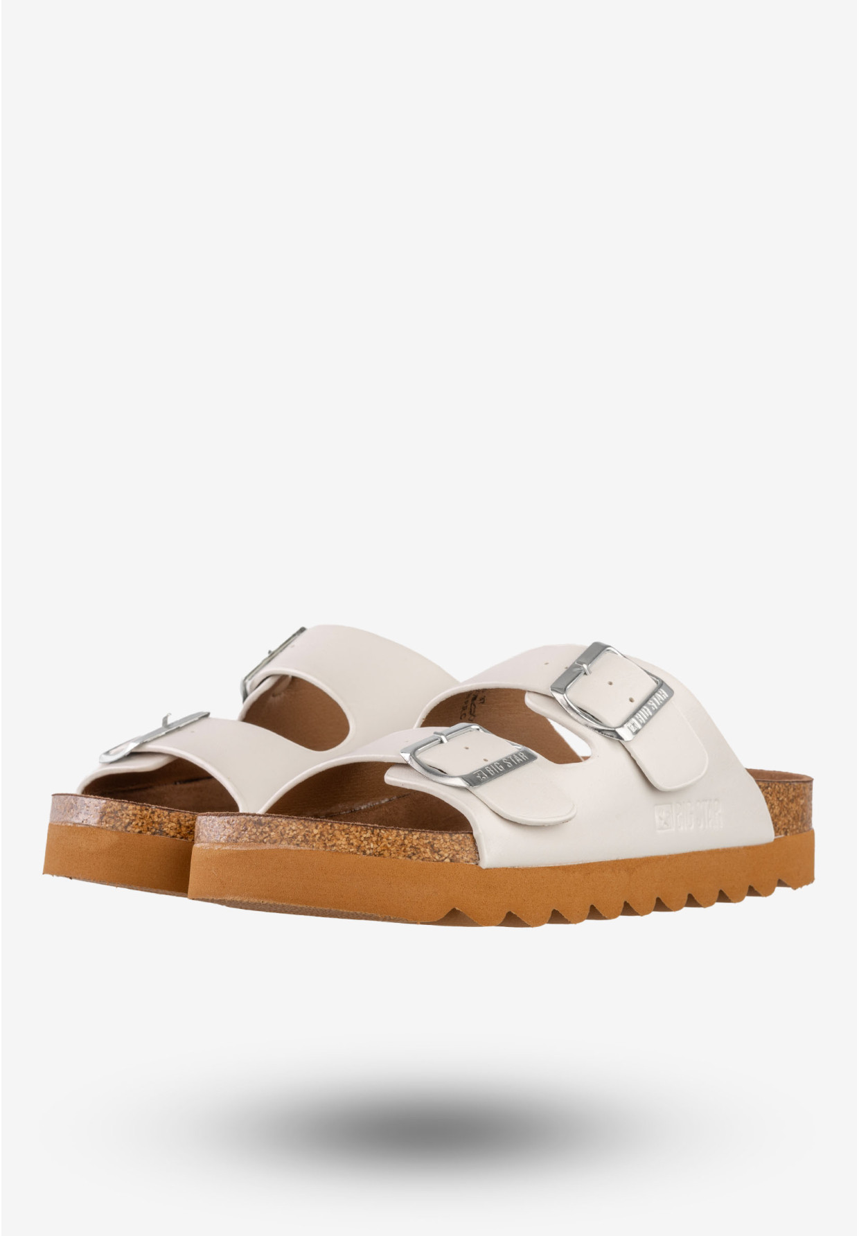 Klapki Casual Damskie Big Star Białe LL274480