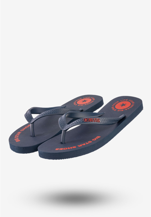 Japonki Męskie Buty Big Star Granatowe LL174424