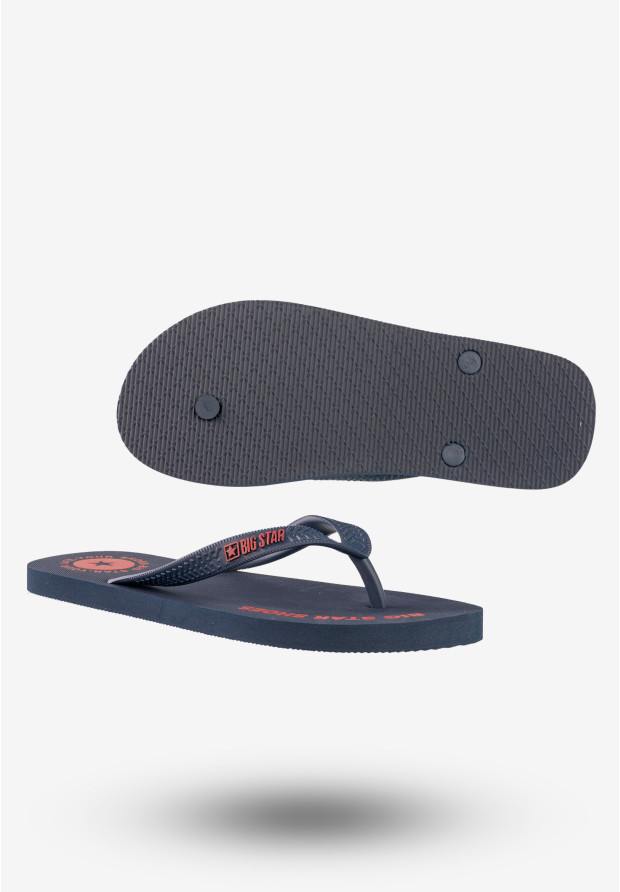 Japonki Męskie Buty Big Star Granatowe LL174424