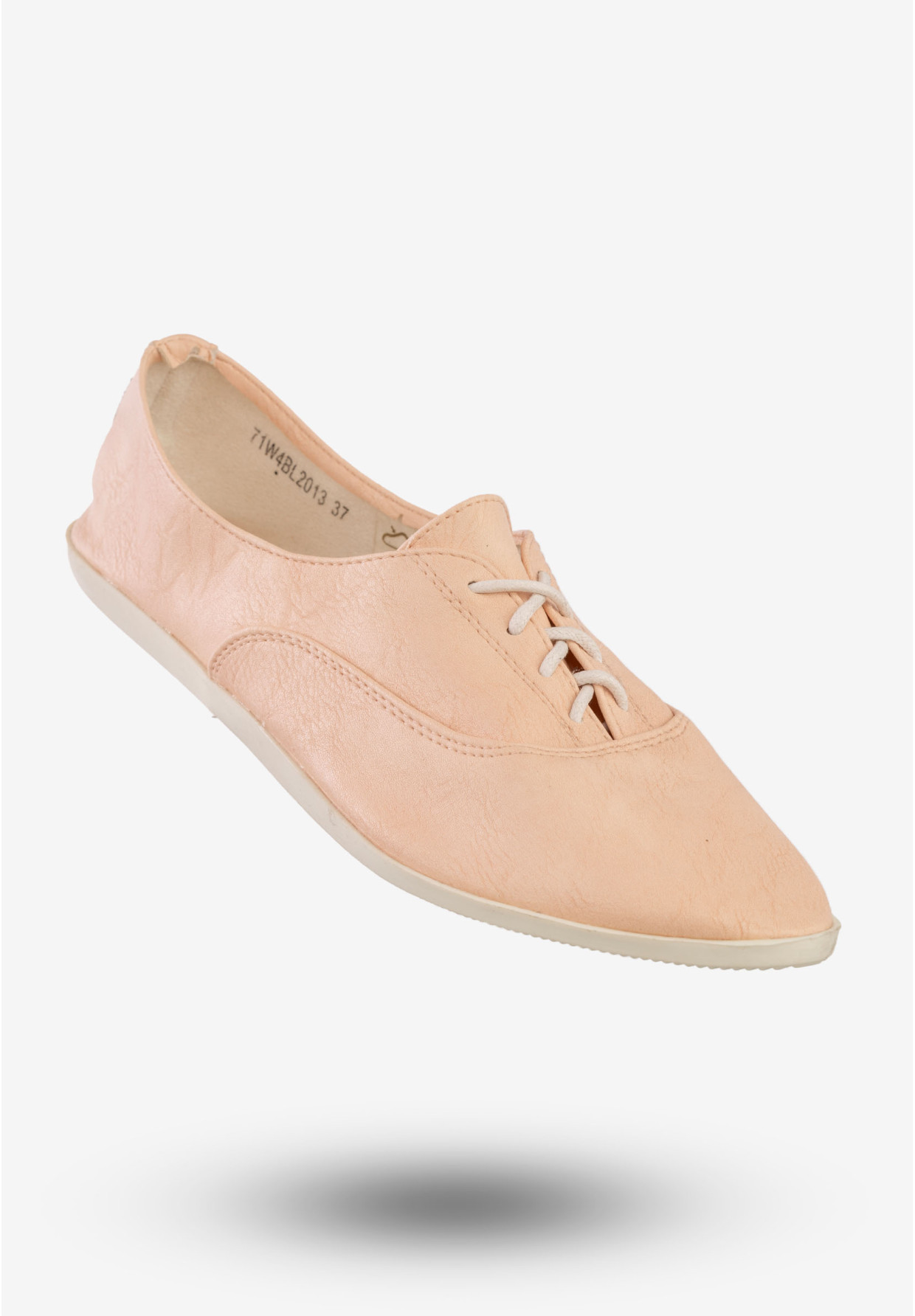 Tenisówki Damskie Buty Ekoskóra Półbuty Nude Jezzi 71W4BL2013