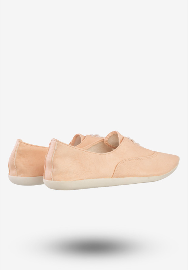 Tenisówki Damskie Buty Ekoskóra Półbuty Nude Jezzi 71W4BL2013