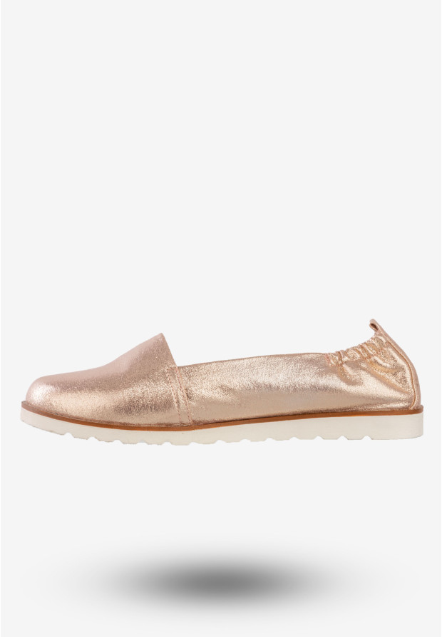 Baleriny Damskie Ekoskóra Buty Eleganckie Jezzi Różowe SA40-1