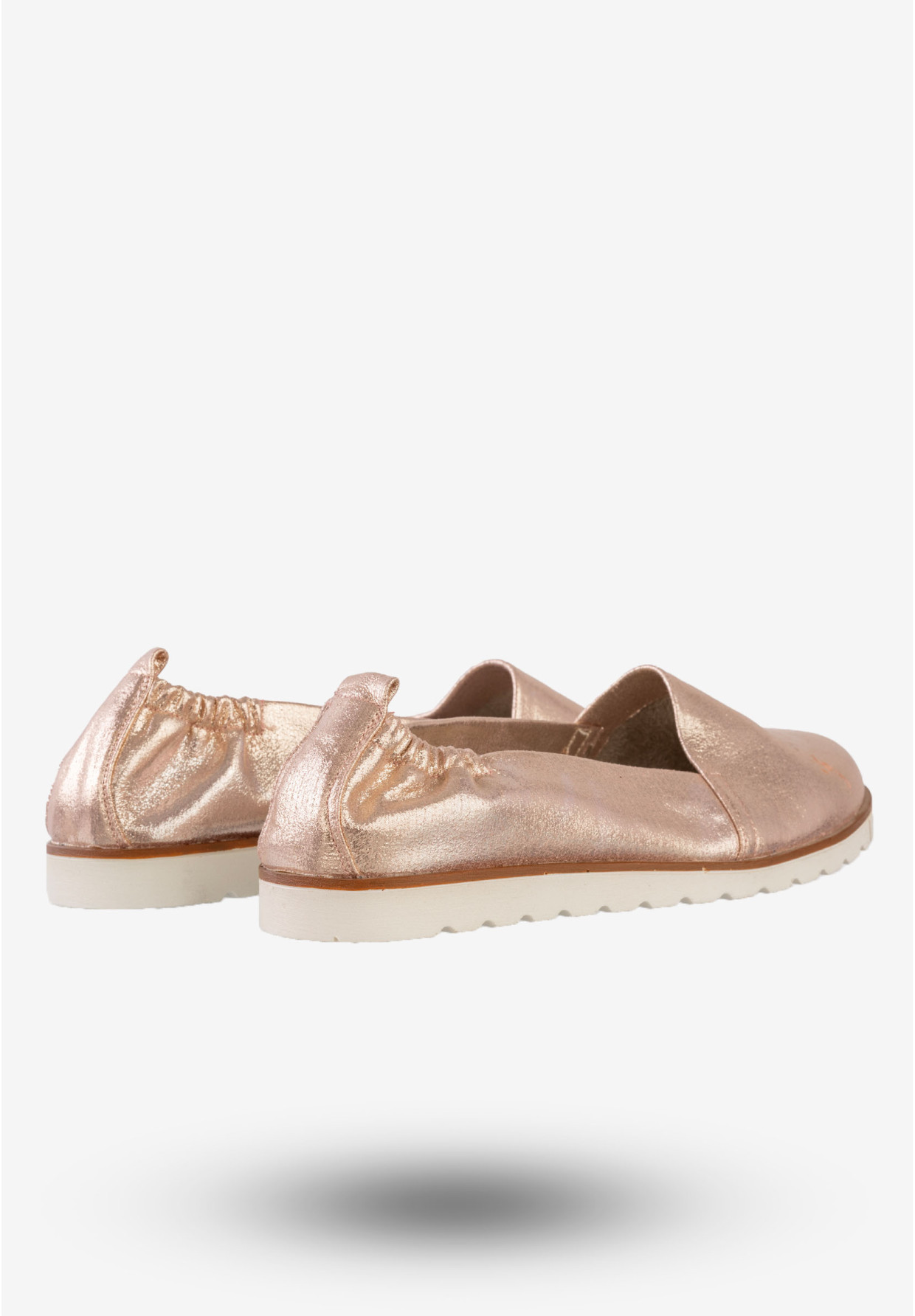 Baleriny Damskie Ekoskóra Buty Eleganckie Jezzi Różowe SA40-1