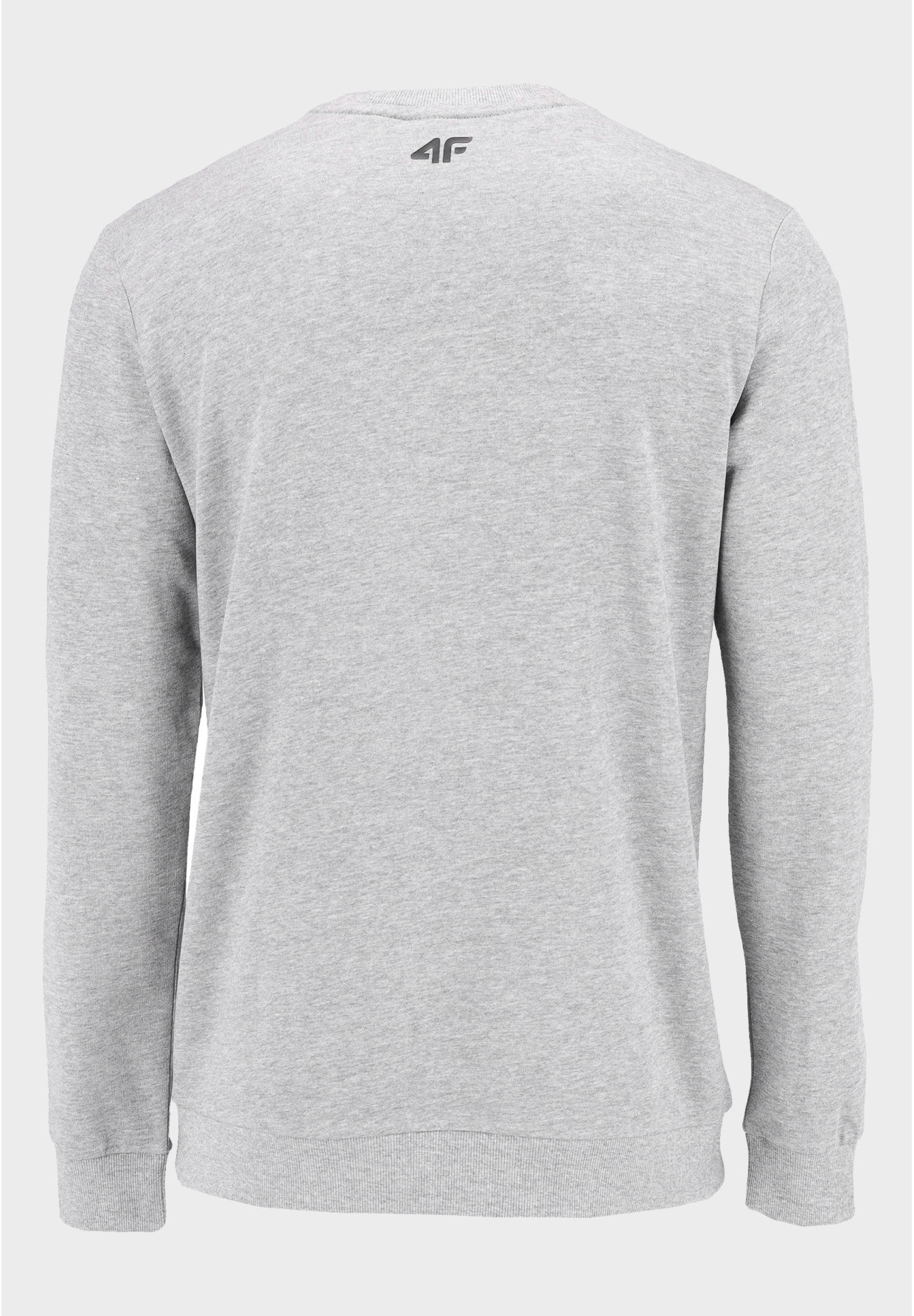 Bluza Męska 4F Szara bez kaptura Sportowa Nierozpinana BASIC 4FSS23TSWSM0705