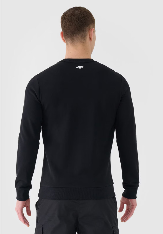 Bluza Męska 4F Czarna Basic 4FSS23TSWSM0705
