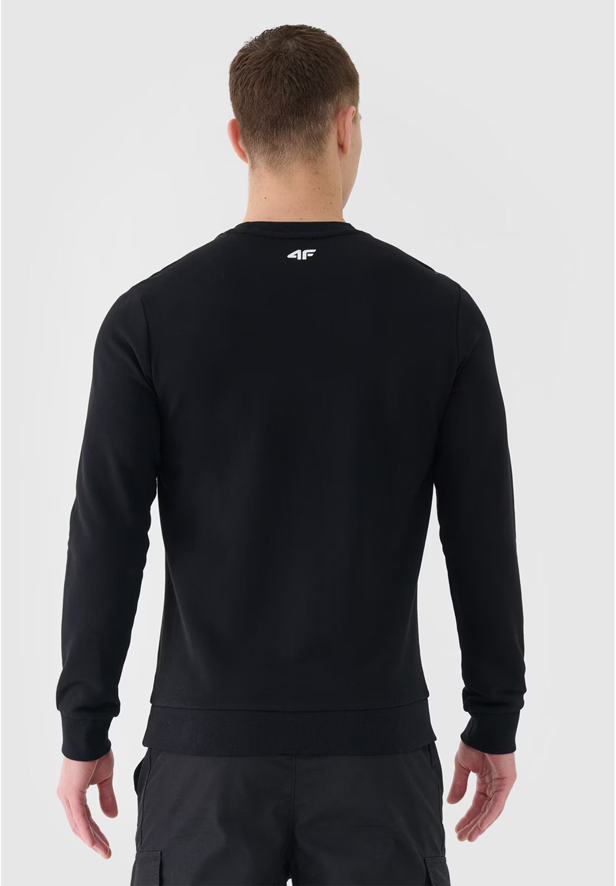 Bluza Męska 4F Czarna Basic 4FSS23TSWSM0705