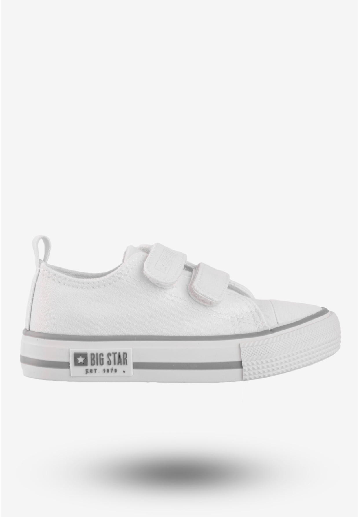 Trampki Dziecięce Buty Na Rzepy BIG STAR Białe LL374016