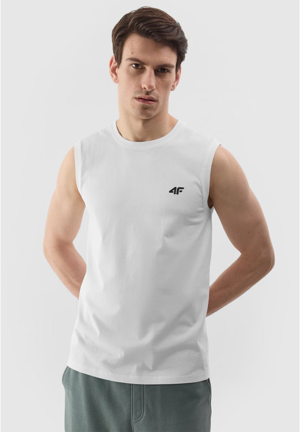 Koszulka sportowa 4F z logo na piersi.