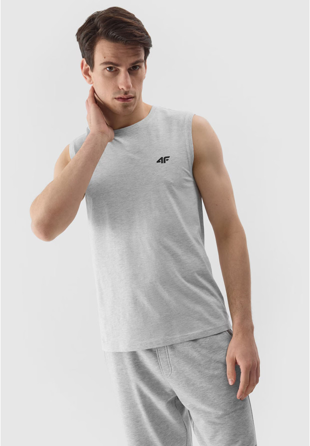 Szara koszulka na ramiączkach 4F męska.