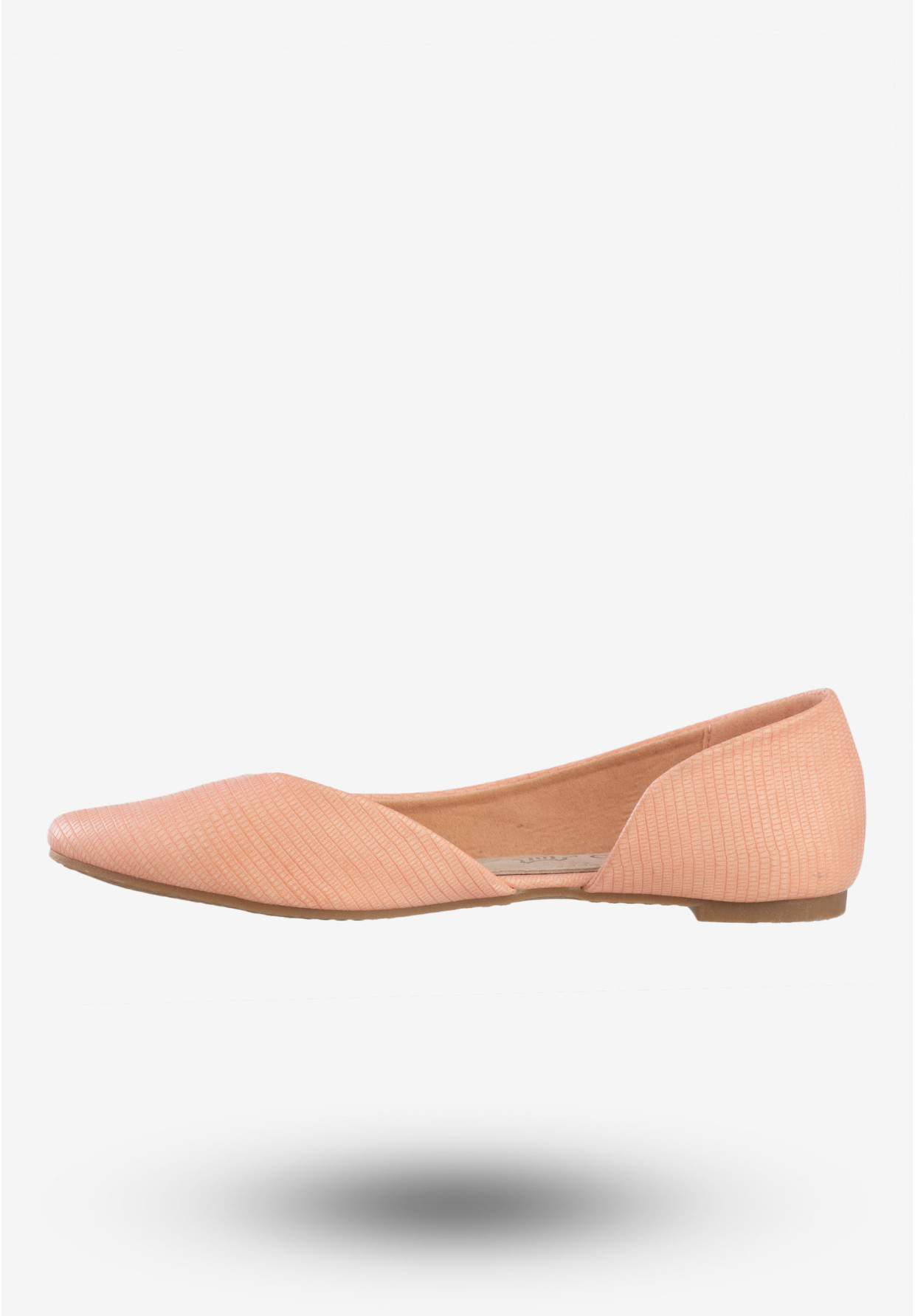 Baleriny Damskie Ekoskóra Buty Eleganckie Vesuvio Różowe S16-F-LP-01-PK