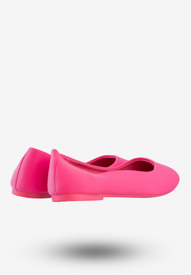 Baleriny Damskie Klasyczne Buty Lekkie Baolikang Różowe E689