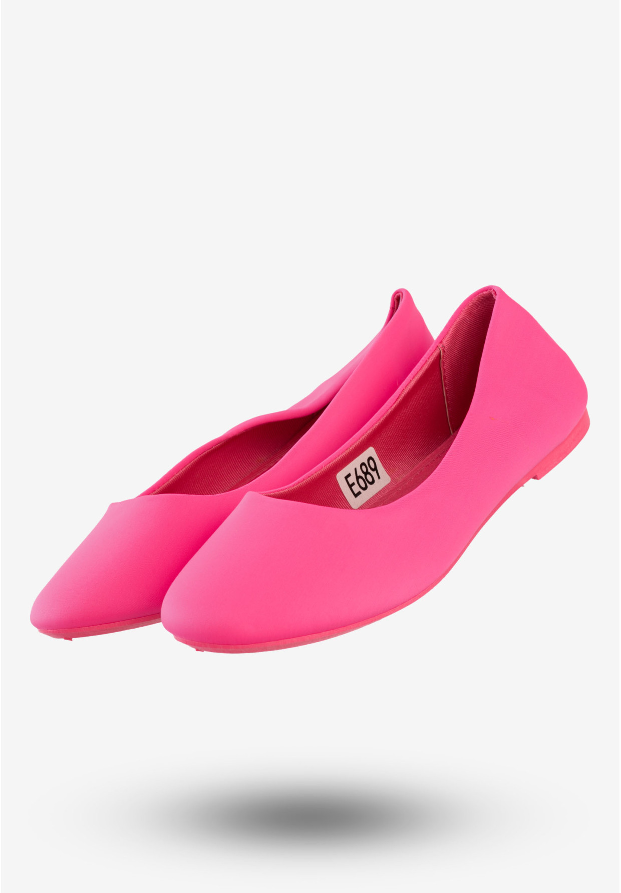 Baleriny Damskie Klasyczne Buty Lekkie Baolikang Różowe E689