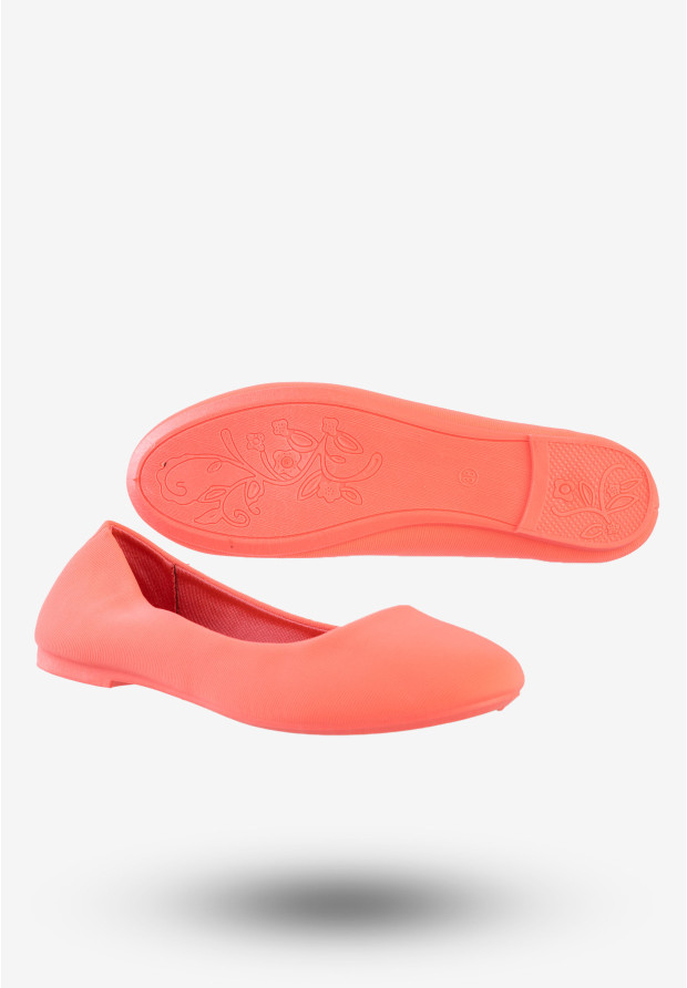 Baleriny Damskie Klasyczne Buty Lekkie Baolikang Różowe E615