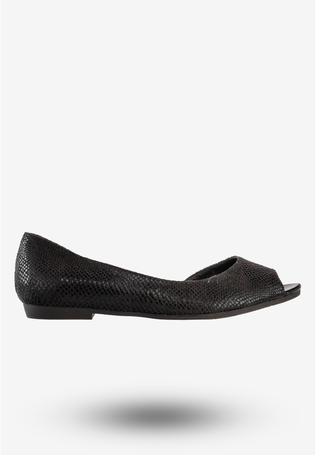Baleriny Damskie Klasyczne Buty Eleganckie Jezzi Czarne MR1582-2