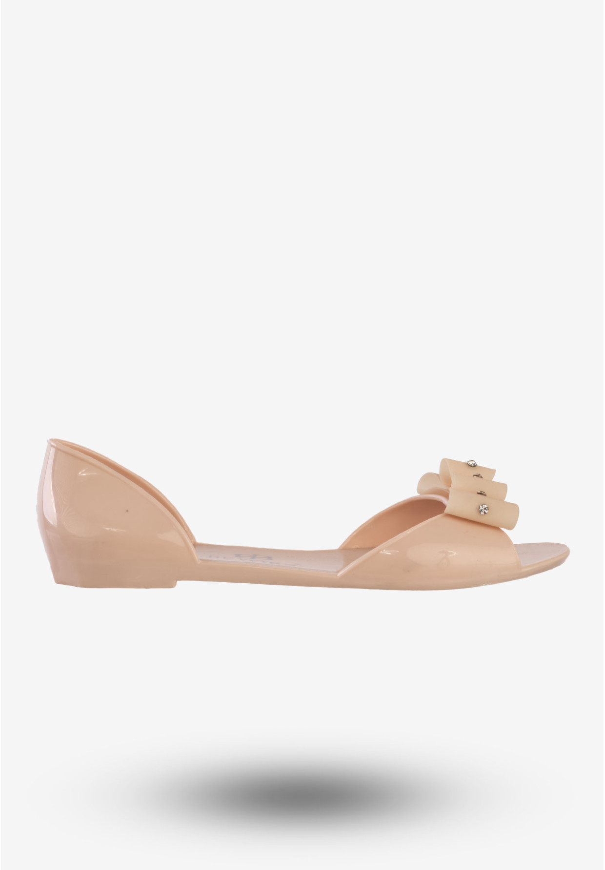 Baleriny Damskie Buty Z Kokardą Modne Beyors Różowe BR-1