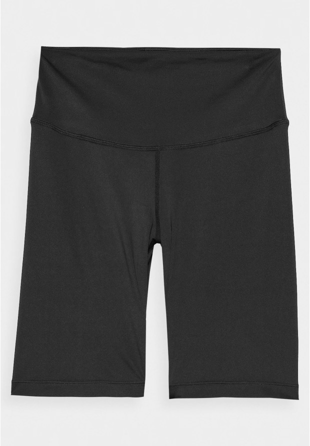 Legginsy Damskie 4F Spodenki kolarki czarne 4FWAW24TFSTF012