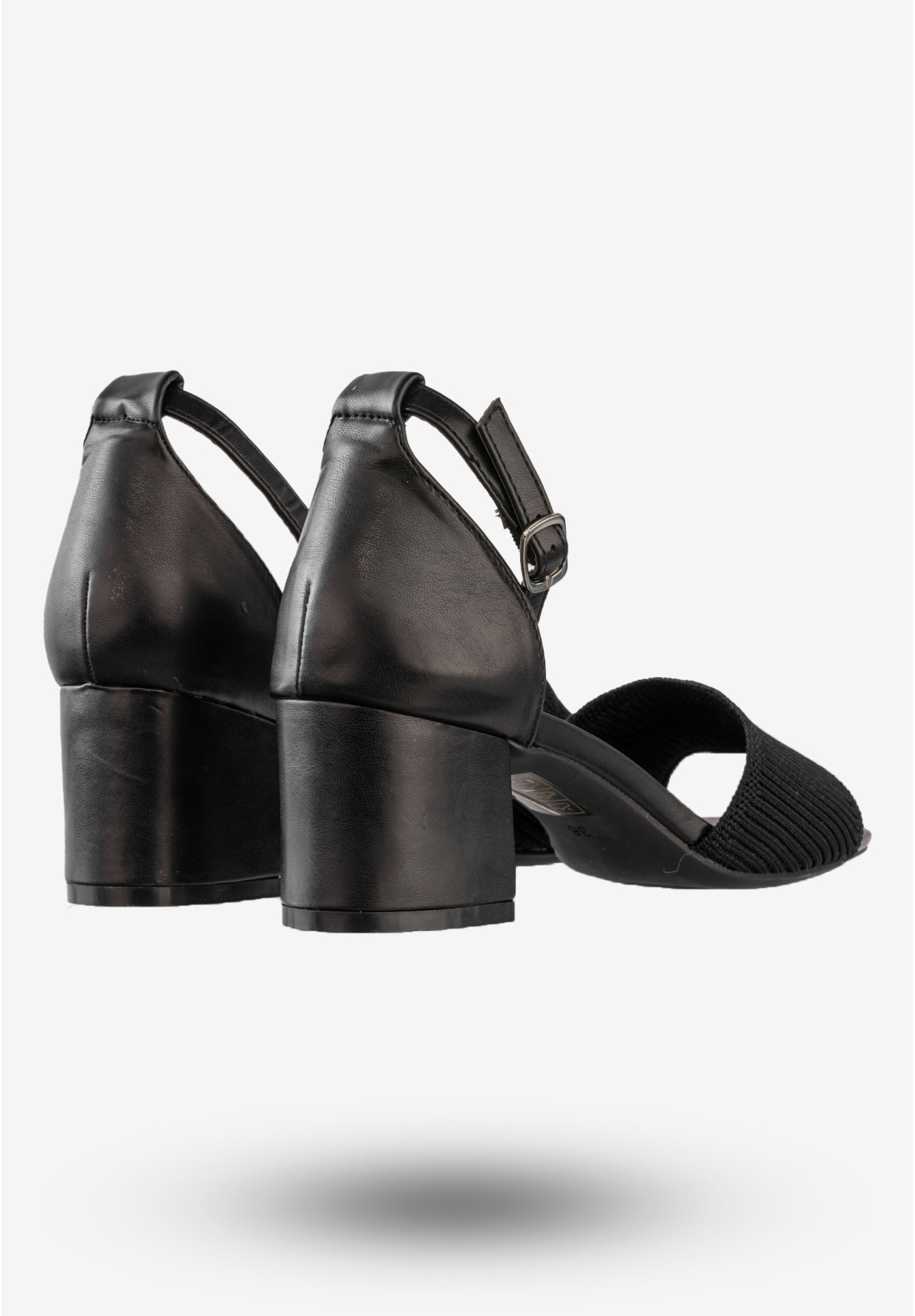 Sandały Damskie Na Klocku Buty Na Wiosnę Lato Ideal Czarne 8738