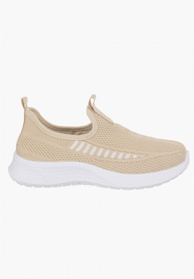 Buty Sportowe Damskie Beżowe JHY237-8