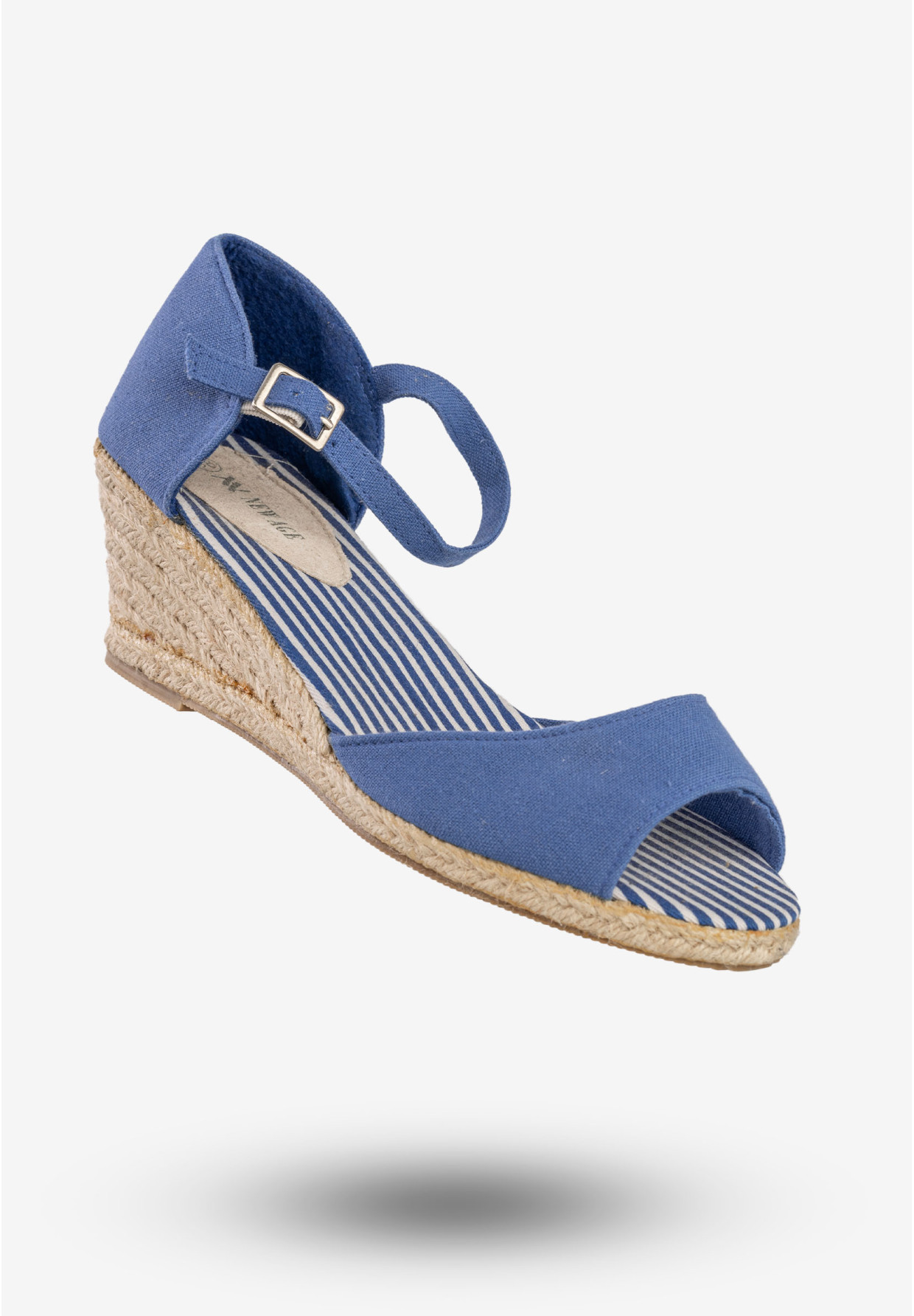 Sandały Damskie Buty Na Koturnie Na Wiosnę Lato New Age Niebieskie GLF-3