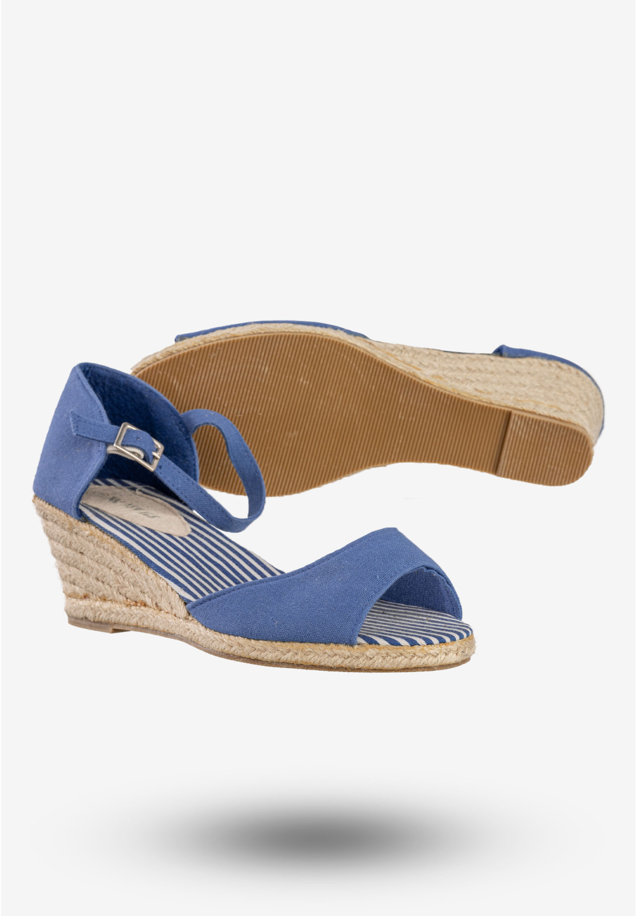 Sandały Damskie Buty Na Koturnie Na Wiosnę Lato New Age Niebieskie GLF-3