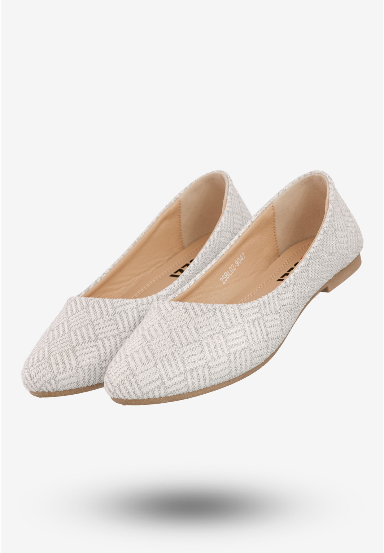 Baleriny Damskie Eleganckie Buty Na Wiosnę Lato Jezzi Białe 25BLL02-9047
