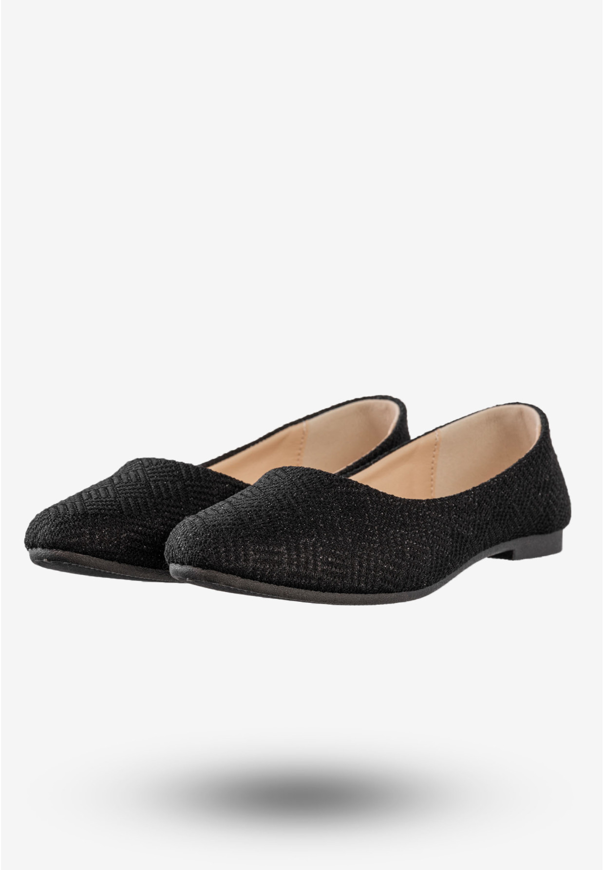Baleriny Damskie Eleganckie Buty Na Wiosnę Lato Jezzi Czarne 25BLL02-9047
