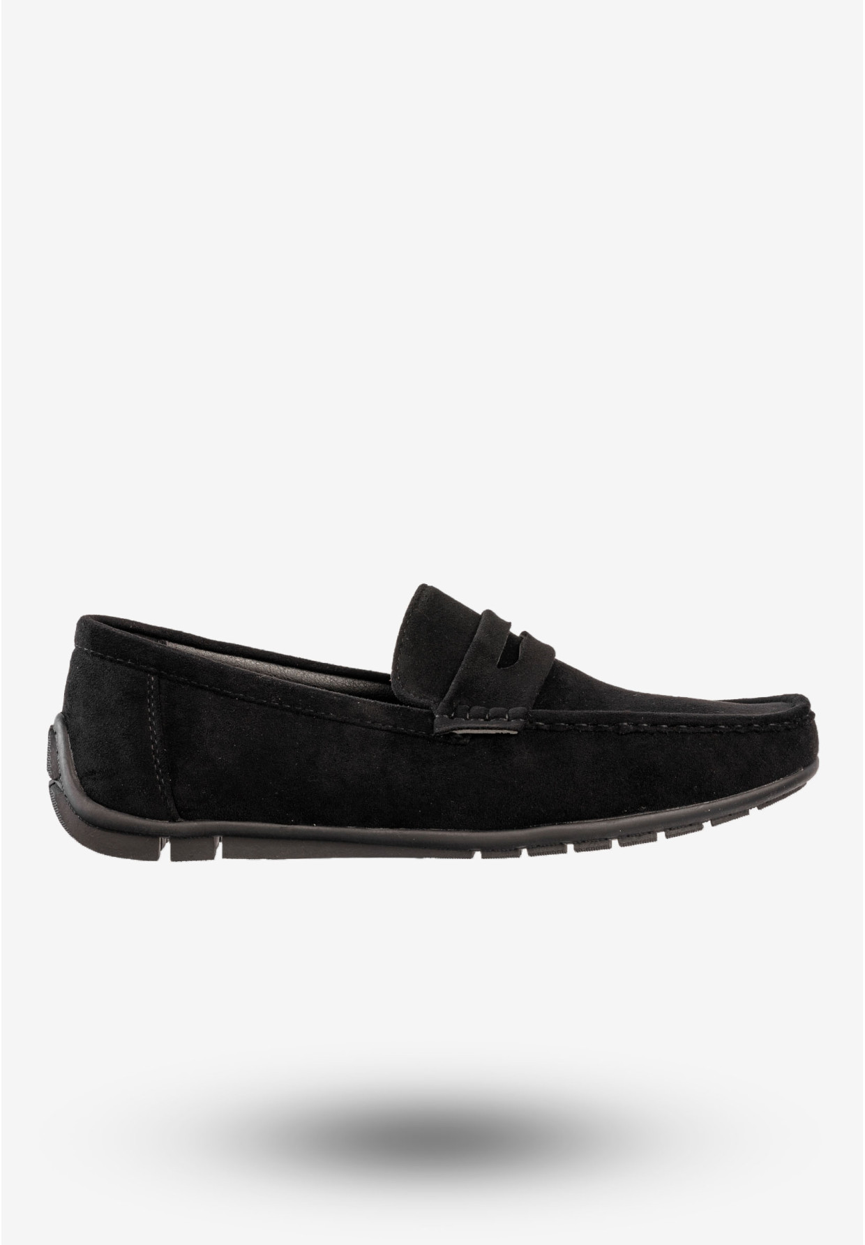 Mokasyny Męskie Eleganckie Buty Wizytowe Unisoft Czarne 24MN02-7710