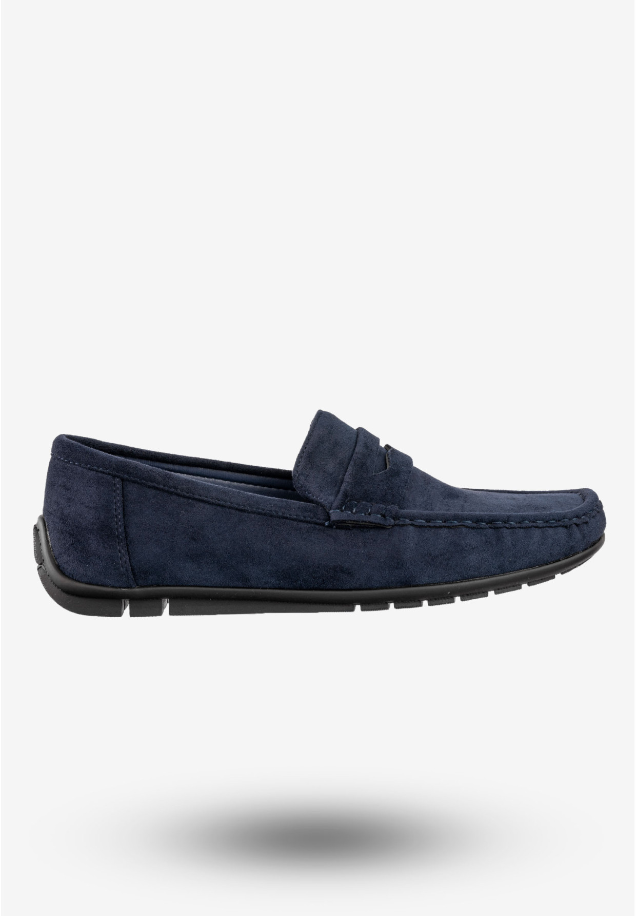 Mokasyny Męskie Eleganckie Buty Wizytowe Unisoft Granatowe 24MN02-7710