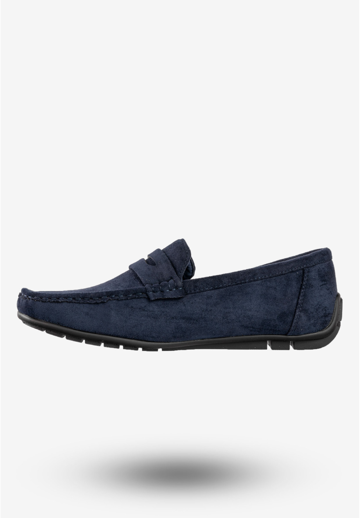 Mokasyny Męskie Eleganckie Buty Wizytowe Unisoft Granatowe 24MN02-7710