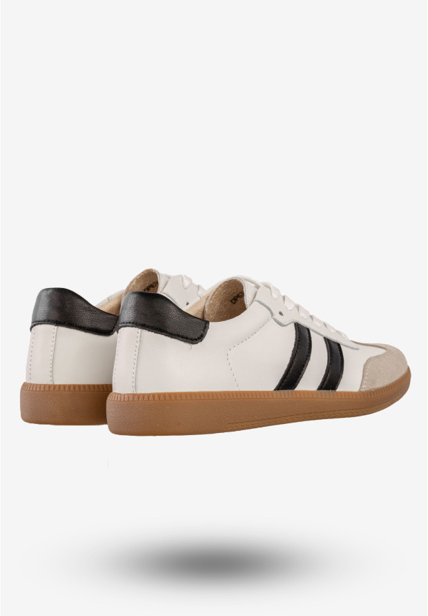 Sneakersy Damskie Skórzane Buty Sportowe Filippo Białe DP6741/25WH