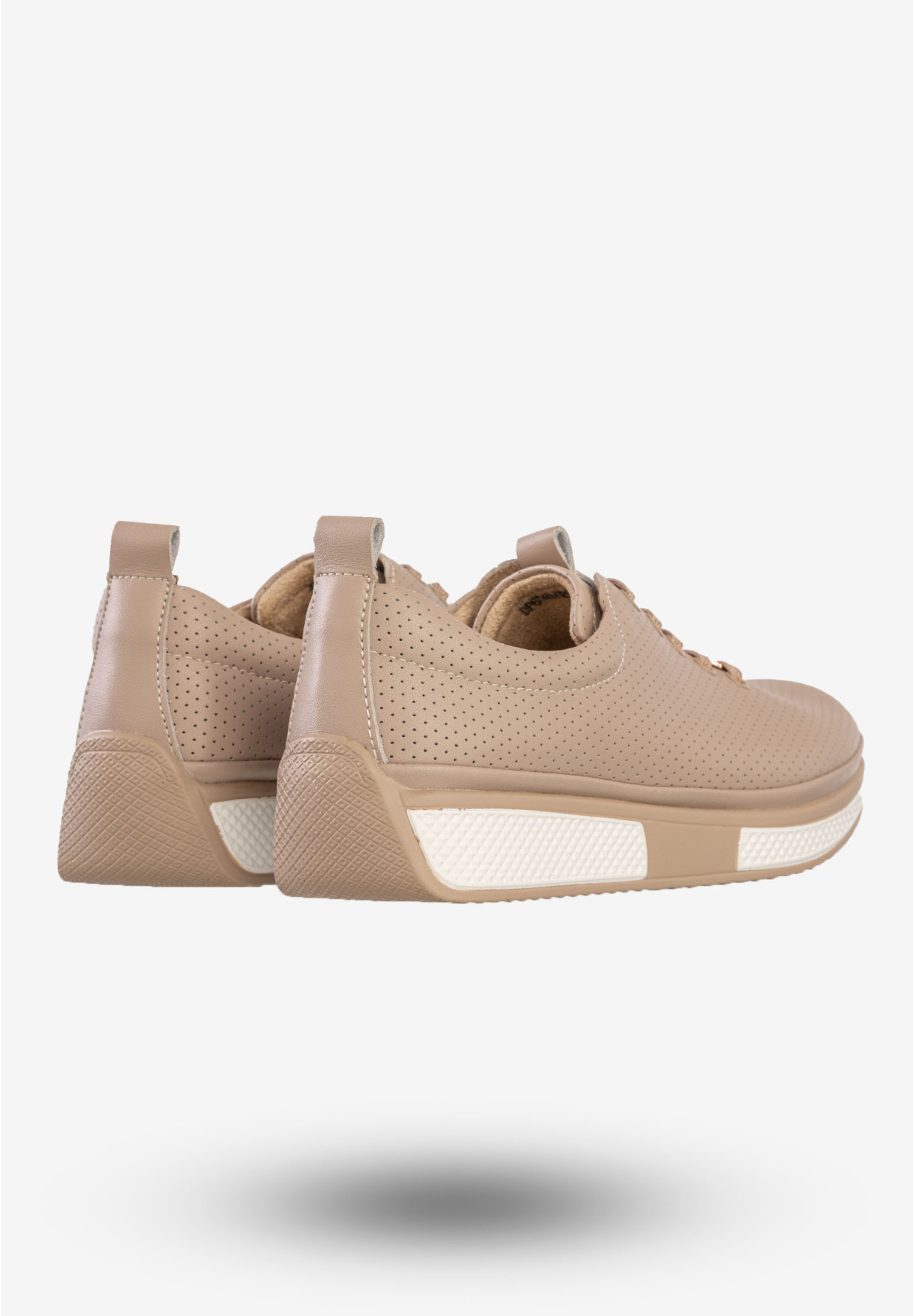 Sneakersy Damskie Skórzane Buty Sportowe Filippo Beżowe DP6740/25BE