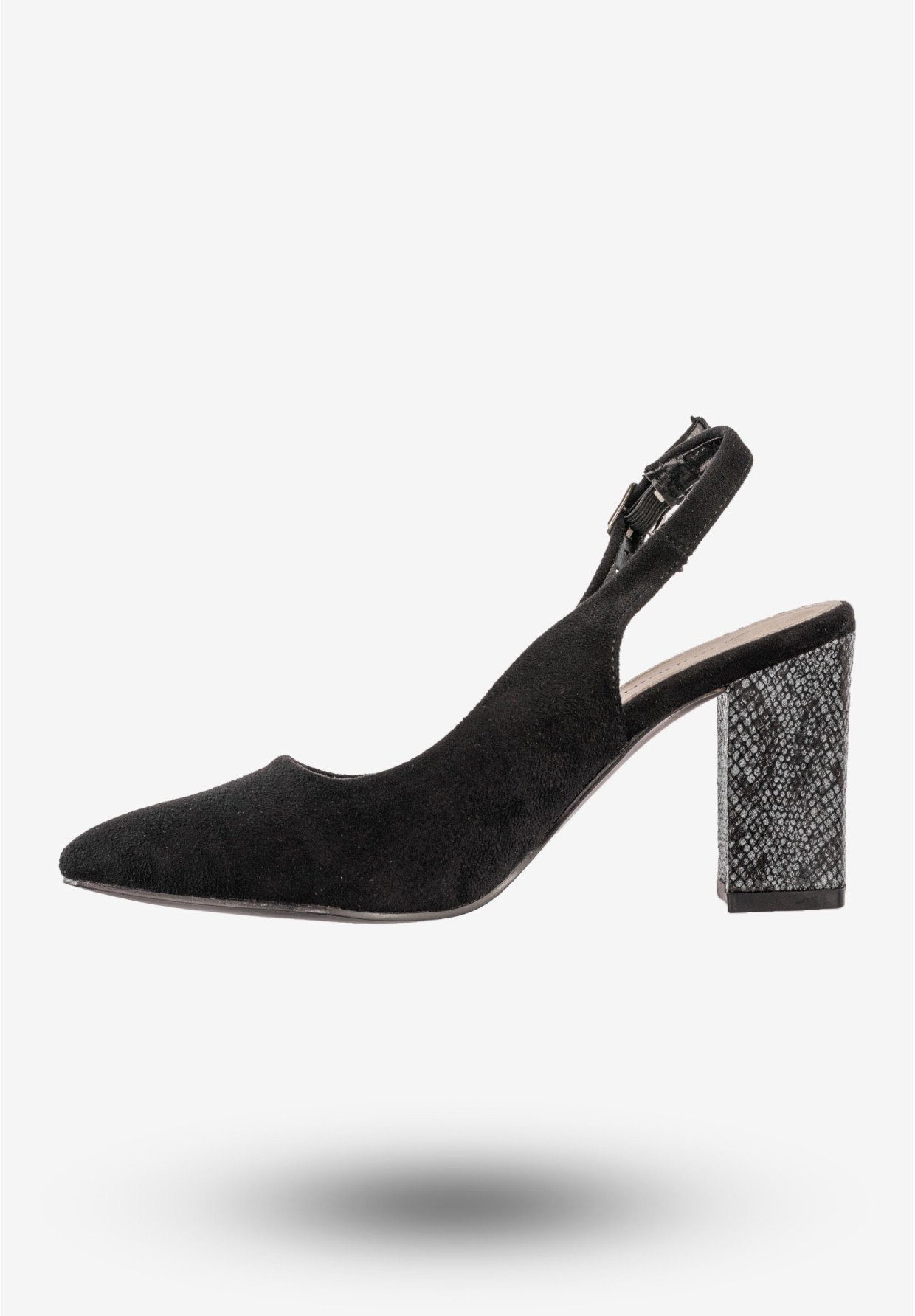 Czółenka Damskie Buty Na Słupku Eleganckie Goodin Czarne GD-FL358