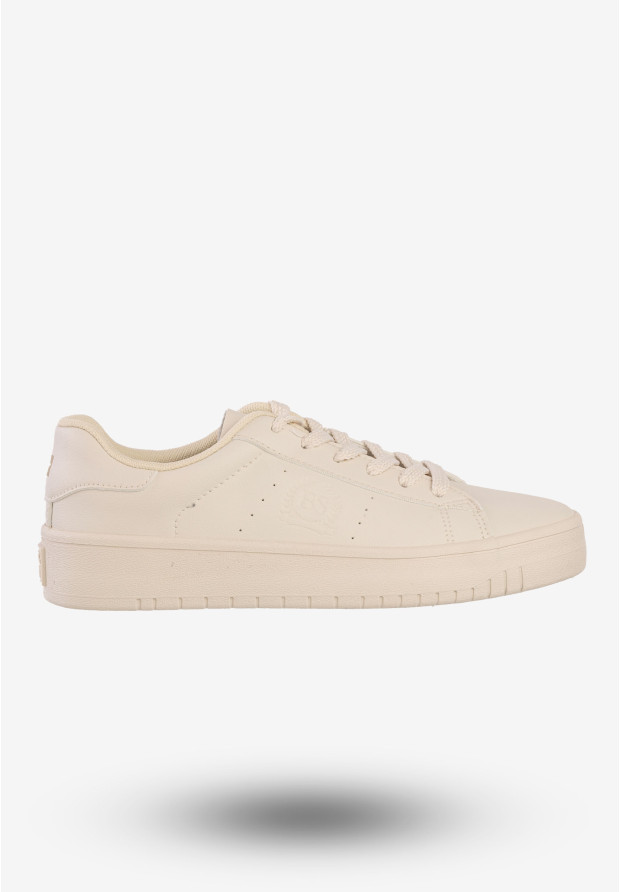 Sneakersy Big Star Beżowe Buty Damskie Ekoskóra NN274578