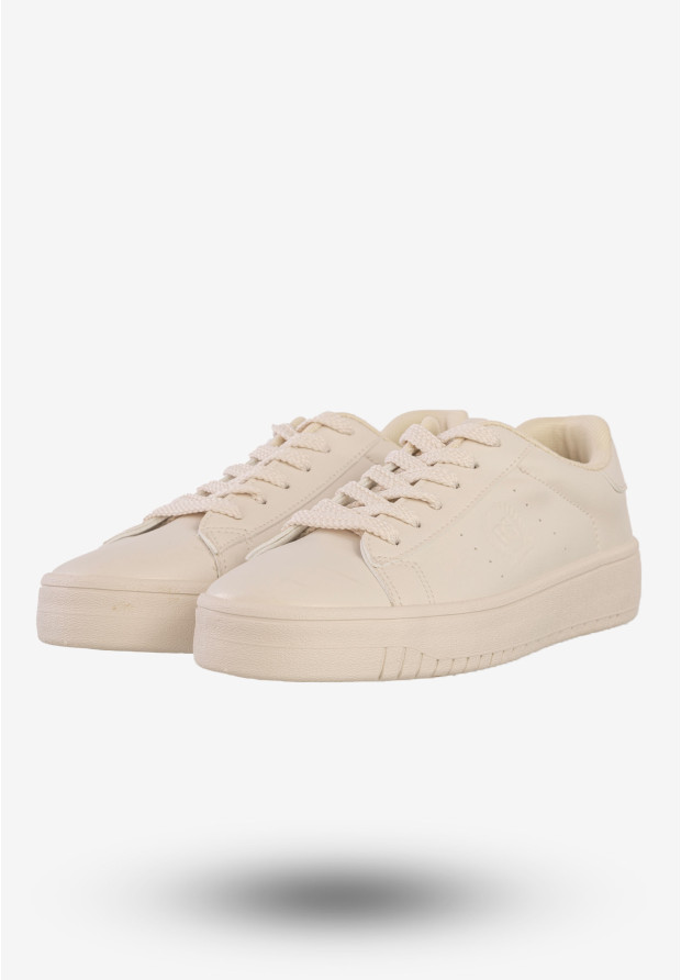 Sneakersy Big Star Beżowe Buty Damskie Ekoskóra NN274578
