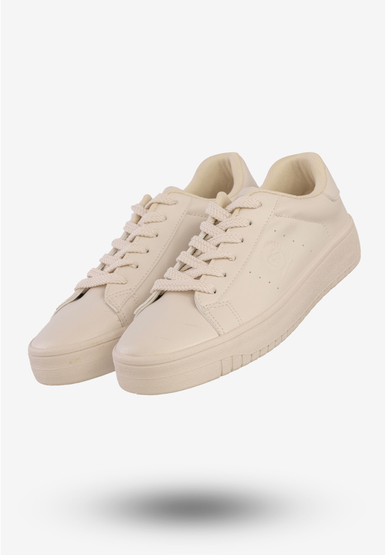 Sneakersy Big Star Beżowe Buty Damskie Ekoskóra NN274578